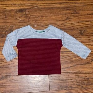 Wonder Nation Toddler Maroon/Gray Sweater (2T)